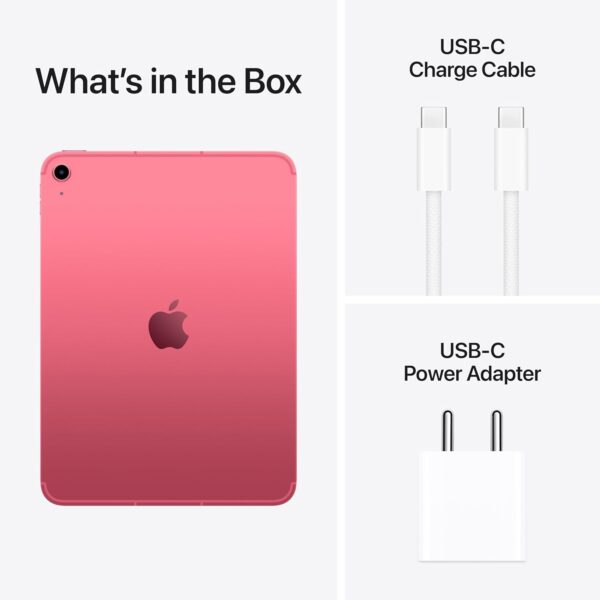 Apple iPad 11inch A16 chip 256GB, Wi-Fi+Cellular — pink - Image 4