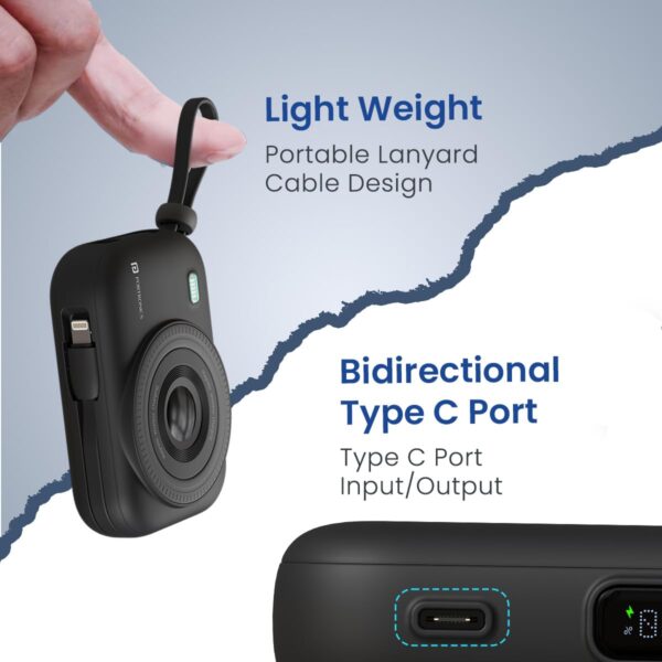 Portronics Power Shutter 10000mAh 15W Power bank - Image 3