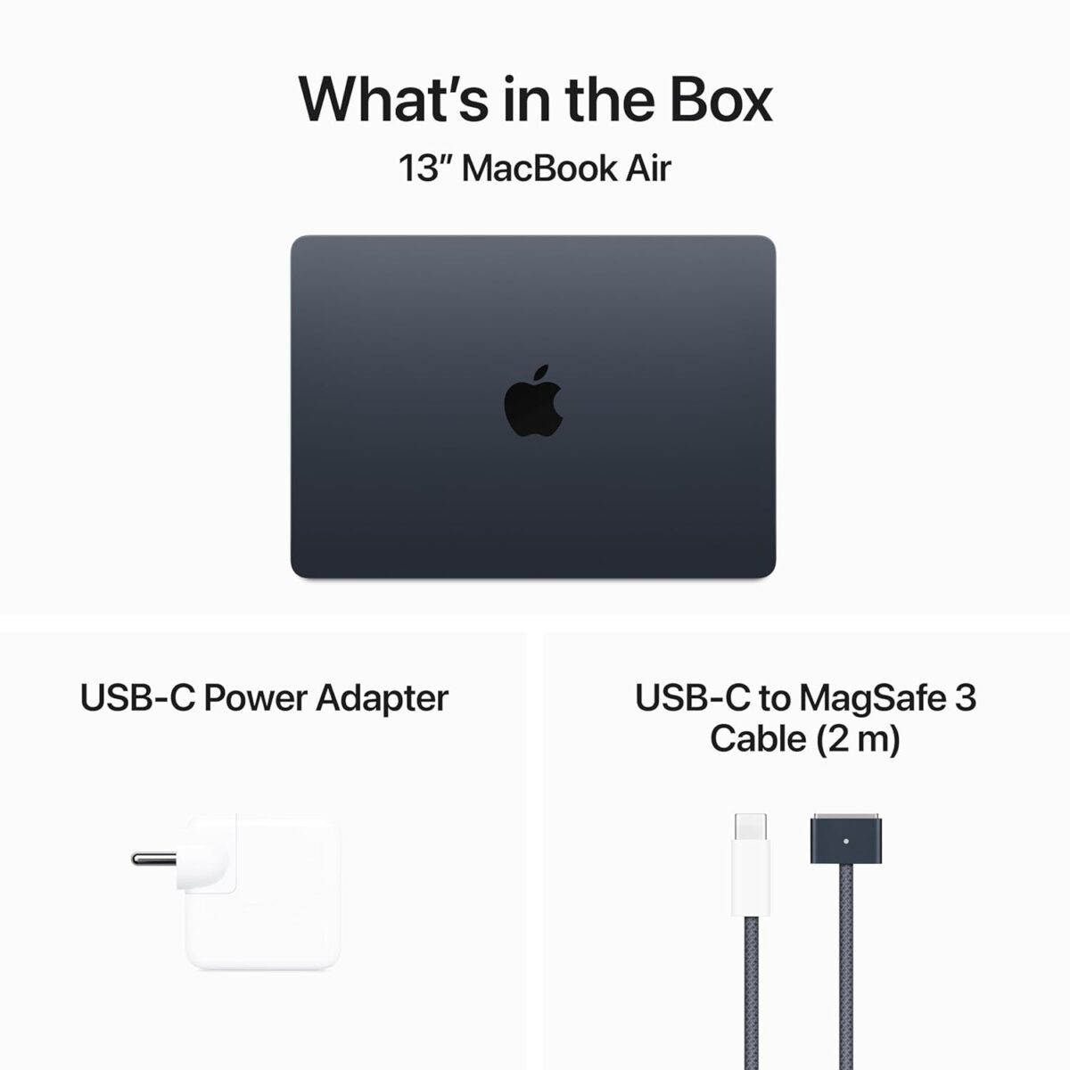 Apple MacBook Air 13inch M3 chip 8GB /256GB SSD Storage- Midnight - Image 3