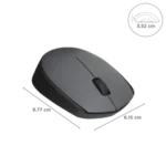 Logitech M170 Wireless Optical Mouse (Grey & Black) - Image 3