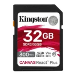 Kingston Canvas React Plus SDHC 32GB Memory Card