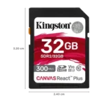 Kingston Canvas React Plus SDHC 32GB Memory Card - Image 2