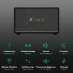 Marshall Acton III Bluetooth Speaker (Signature Sound, Stereo Channel, Original Black) - Image 5