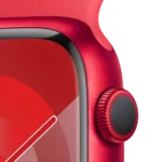 Apple Watch Series 9 with Red Sport Band - Image 2