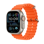 Apple Watch Ultra 2 with Orange Ocean Band