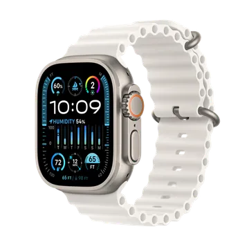Apple Watch Ultra 2 with White Ocean Band