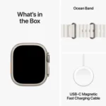 Apple Watch Ultra 2 with White Ocean Band - Image 5