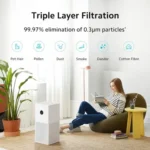 Xiaomi 4 Lite Triple Layer Filtration Air Purifier (Laser Particle Sensor, ACM17SC, White - Image 5