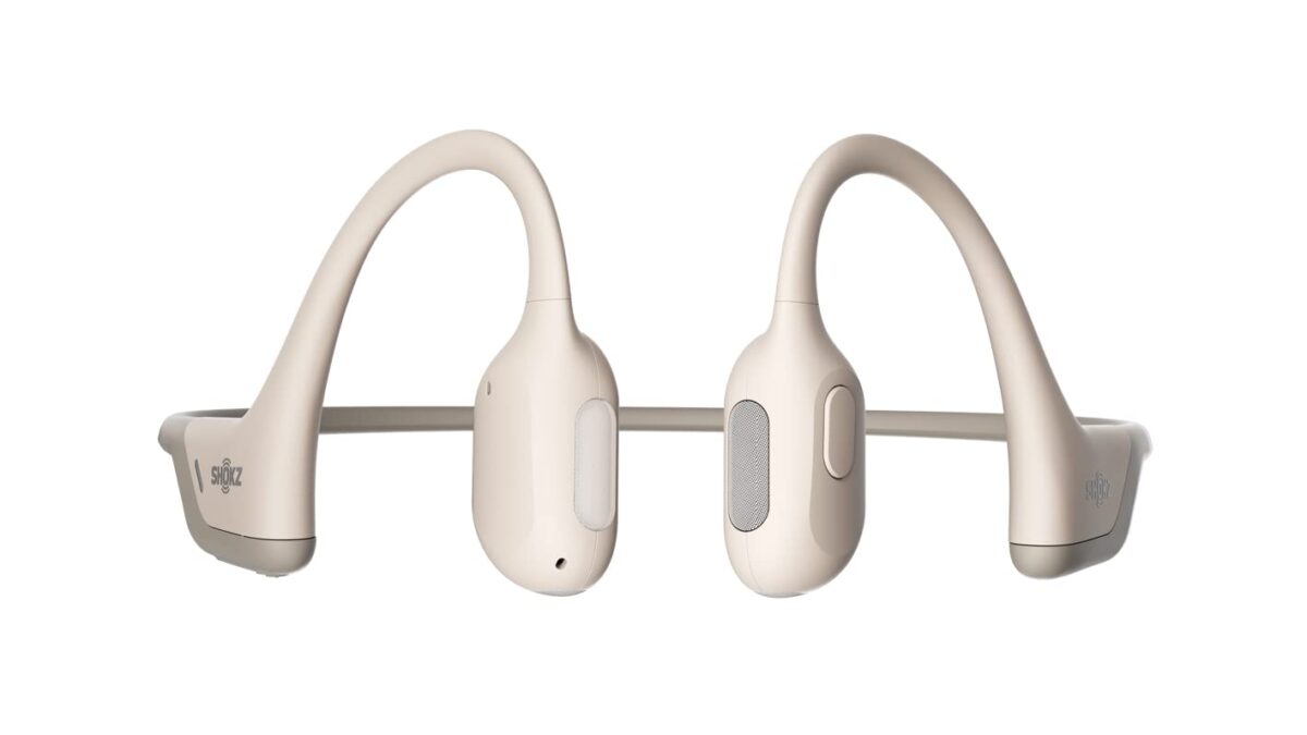 SHOKZ OpenRun Pro - Premium Bone Conduction On Ear Bluetooth Sport Headphones ,Beige - Image 4