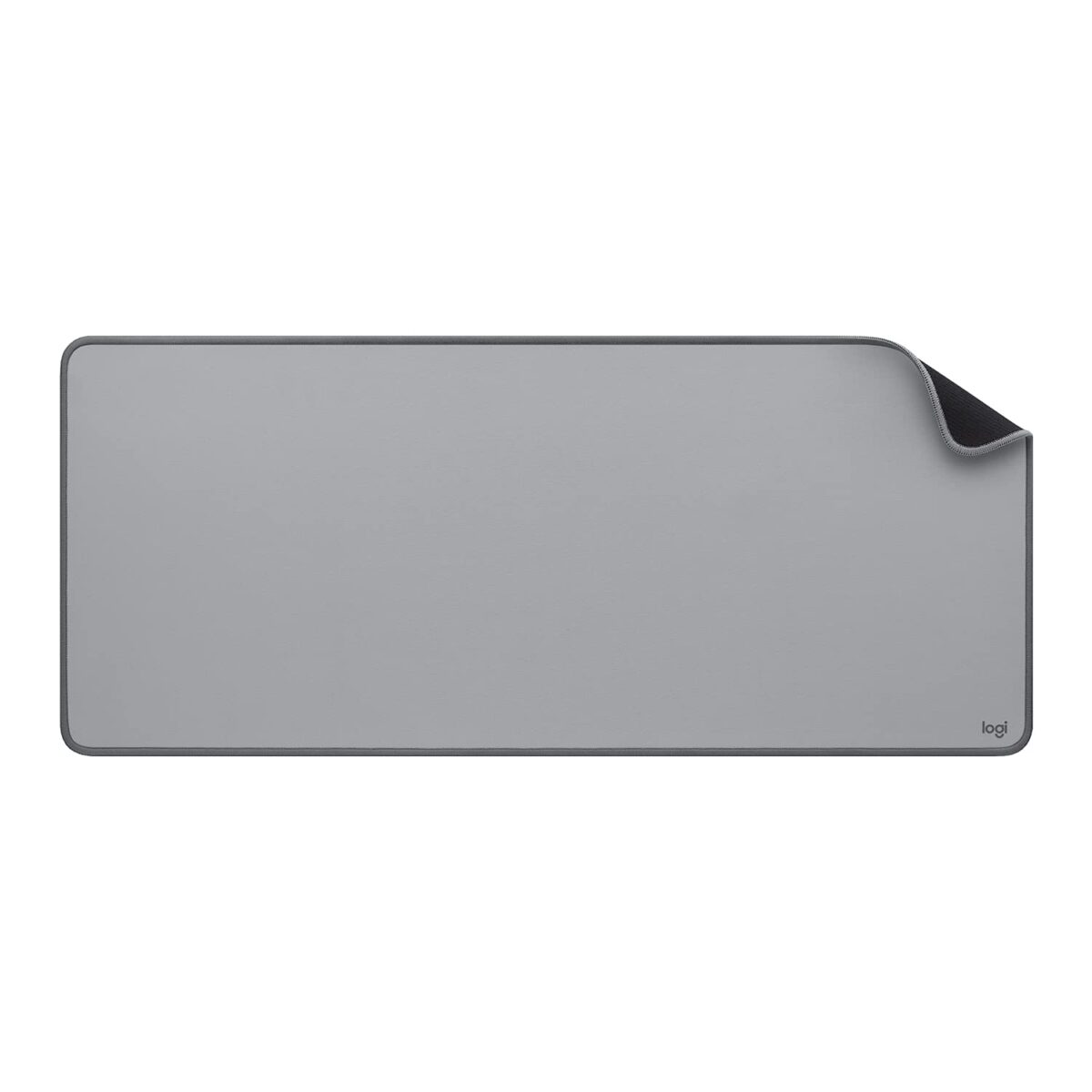 Logitech Desk Mat - Studio Series, Multifunctional Large Desk Pad, Mid Grey - Image 1