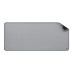 Logitech Desk Mat - Studio Series, Multifunctional Large Desk Pad, Mid Grey