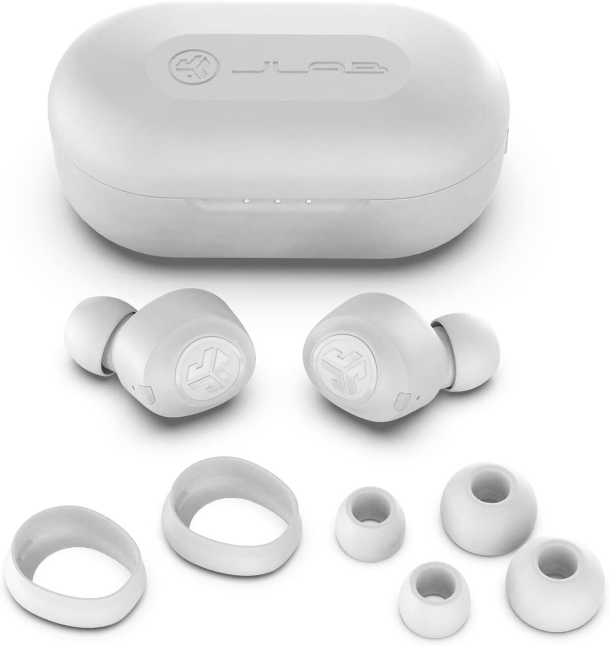JLab JBuds Air True Wireless Signature Bluetooth Earbuds, White - Image 5