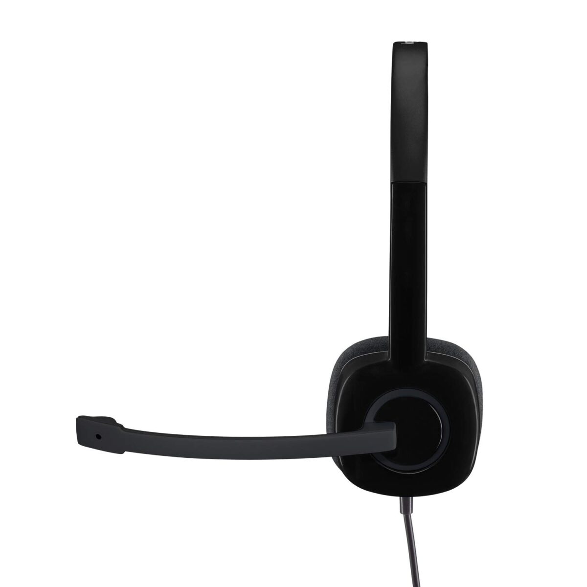 Logitech H151 Wired On Ear Headphones With Mic (Black) - Image 2