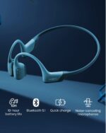 SHOKZ OpenRun Pro - Premium Bone Conduction On Ear Bluetooth Sport Headphones ,Blue - Image 2