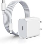 iPhone Original 20W PD Charger Compatible with i-Phone 13,12,11,X,8 Series | Pd Charger Adapter with Cable for i-Phone 13/13 Pro/ 13 Pro Max/ 13 Mini/ 12/12 Pro/ 12 Pro Max/11/11 Pro/X/Xr - White