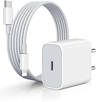 iPhone Original 20W PD Charger Compatible with i-Phone 13,12,11,X,8 Series | Pd Charger Adapter with Cable for i-Phone 13/13 Pro/ 13 Pro Max/ 13 Mini/ 12/12 Pro/ 12 Pro Max/11/11 Pro/X/Xr - White