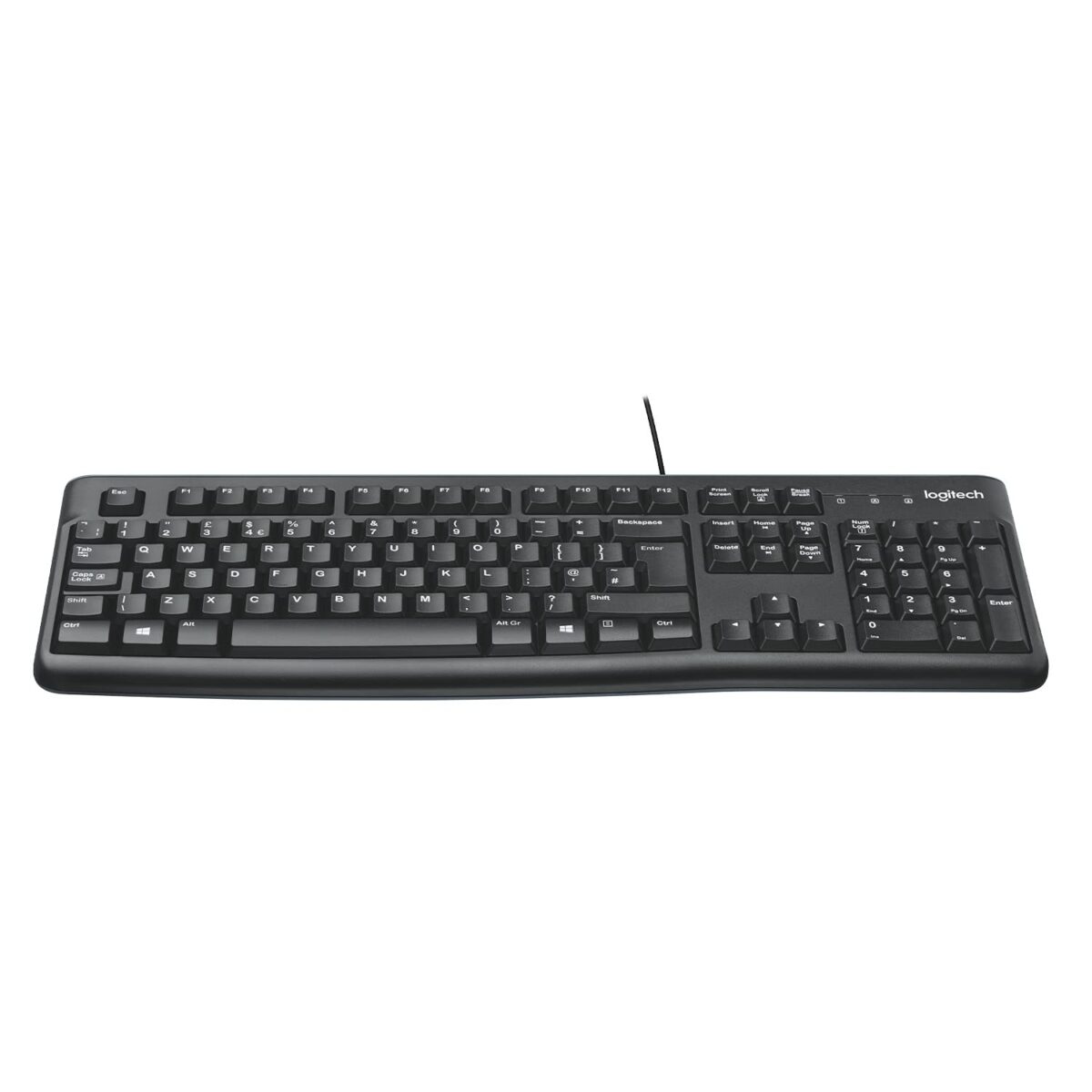 Logitech K120 Wired Keyboard for Windows, Black - Image 1