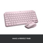 Logitech MX Keys Mini Minimalist Wireless Illuminated Keyboard, Rose - Image 2
