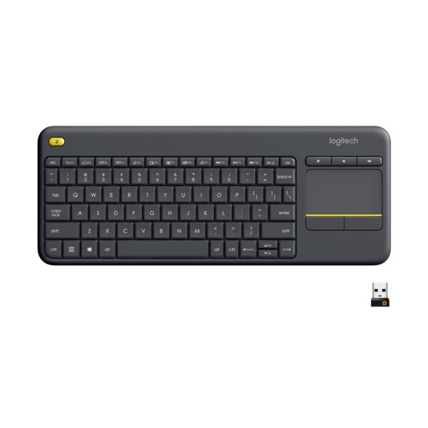 Logitech K400 Plus Wireless Touch TV Keyboard - Black