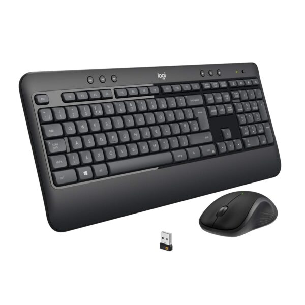 Logitech MK540 Wireless Keyboard and Mouse Set for Windows, Black