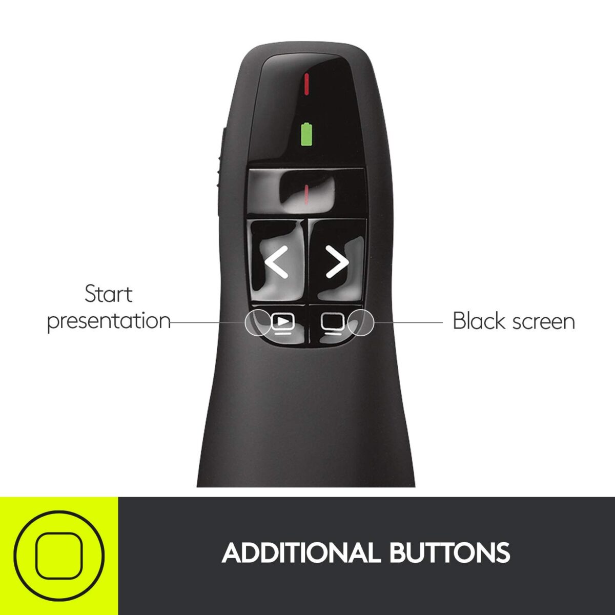 Logitech Wireless Presenter R400 (Black) - Image 5