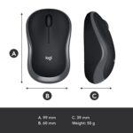 Logitech M185 Wireless USB Mouse, Grey - Image 6