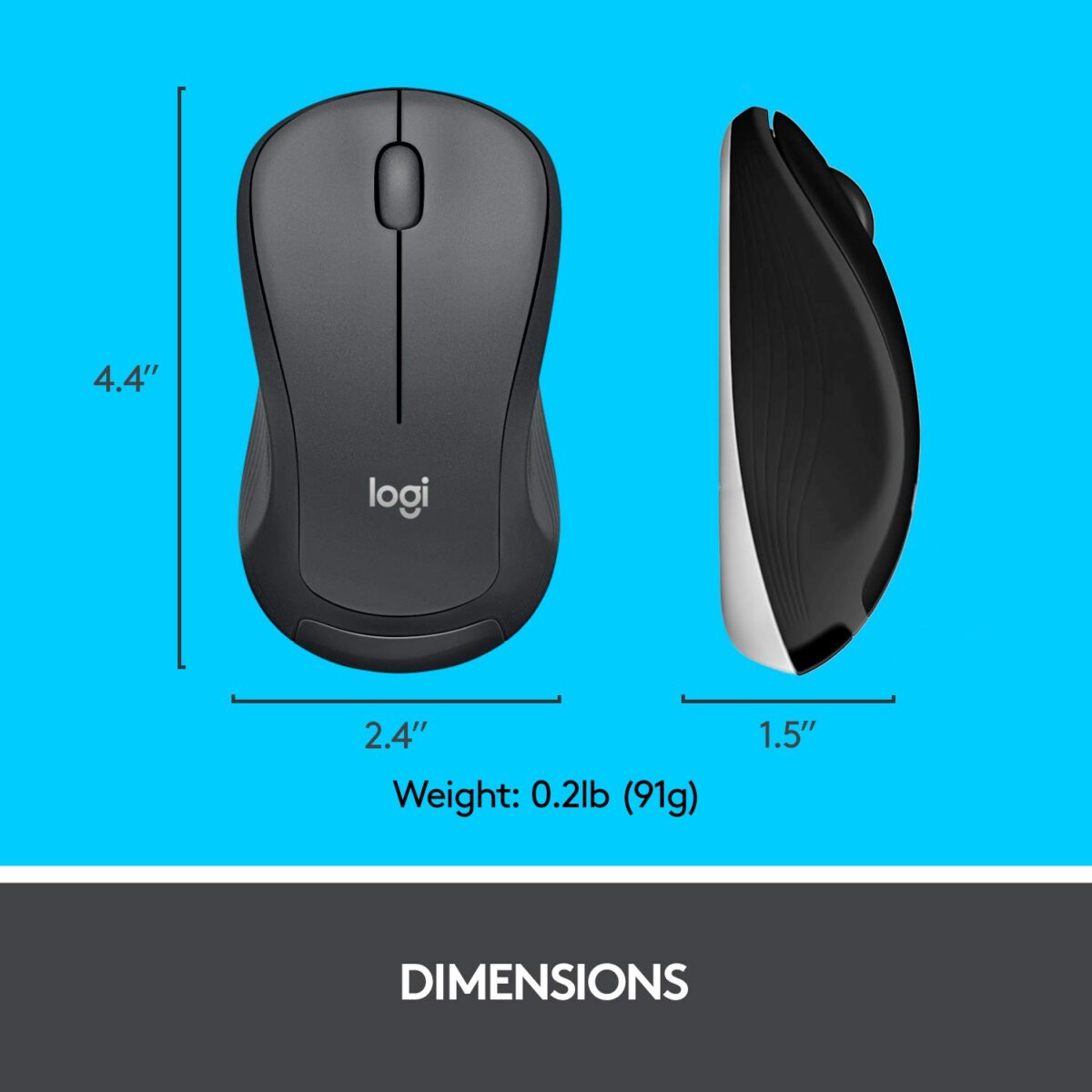 Logitech MK540 Wireless Keyboard and Mouse Set for Windows, Black - Image 4