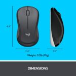 Logitech MK540 Wireless Keyboard and Mouse Set for Windows, Black - Image 4