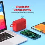 Portronics Breeze 4 Portable 5W Bluetooth Speaker with Mic, Red - Image 4