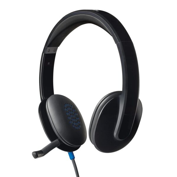 Logitech H540 Stereo Wired On Ear Headphones, Black