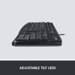 Logitech K120 Wired Keyboard for Windows, Black - Image 4