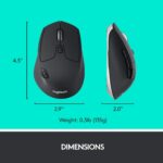 Logitech M720 Triathlon Multi-Device Wireless Mouse, Graphite Black - Image 2