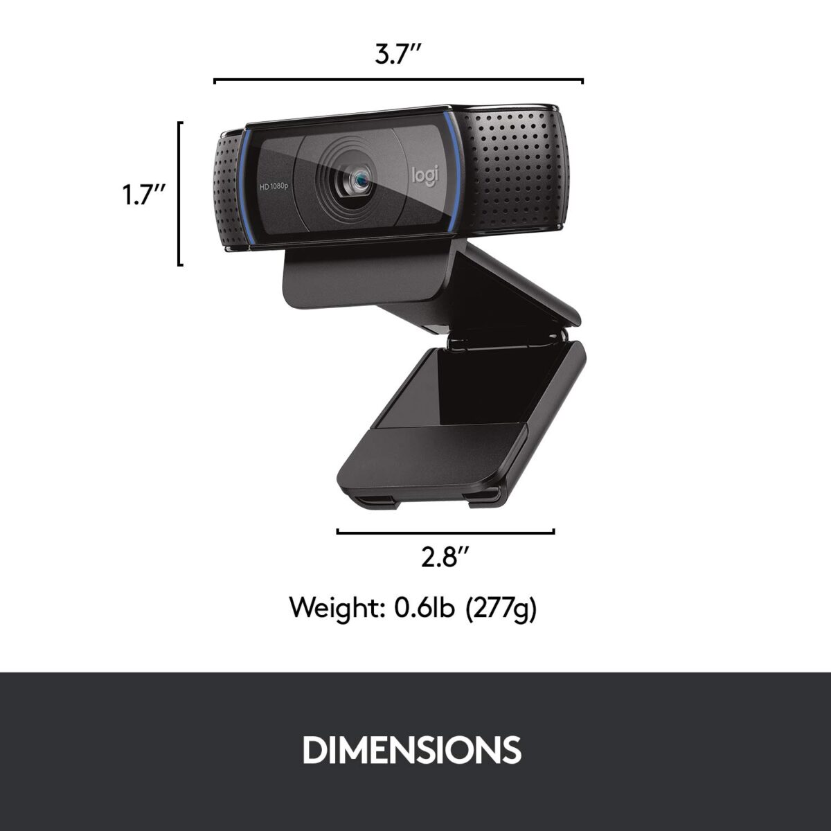 Logitech C920 HD Pro Webcam - Black - Image 2