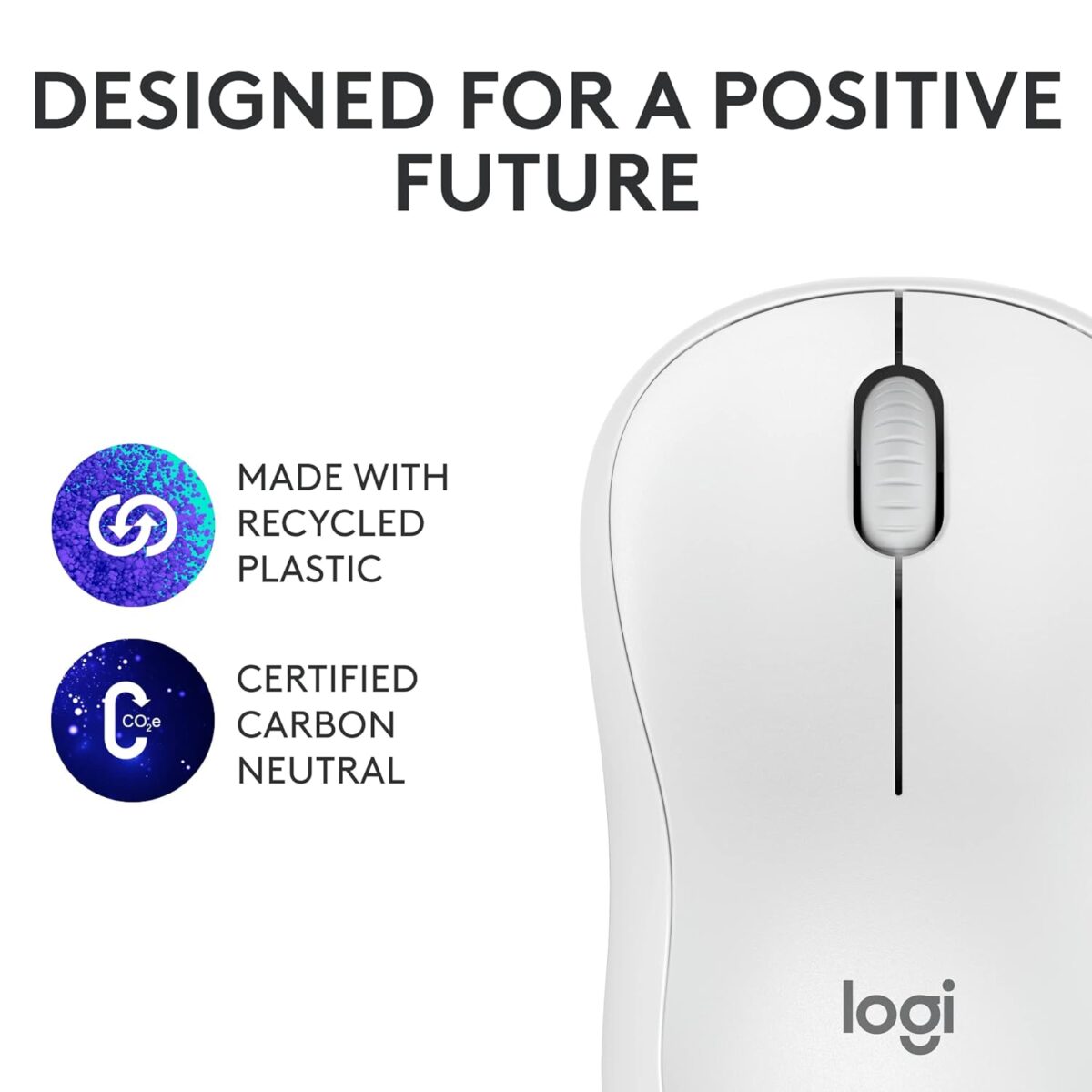 Logitech M240 Silent Bluetooth Mouse, Off-white - Image 4