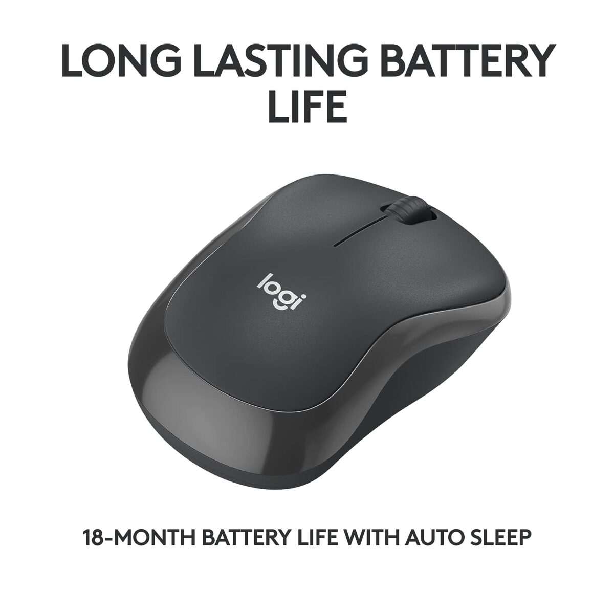 Logitech M240 Silent Bluetooth Mouse, Graphite - Image 3