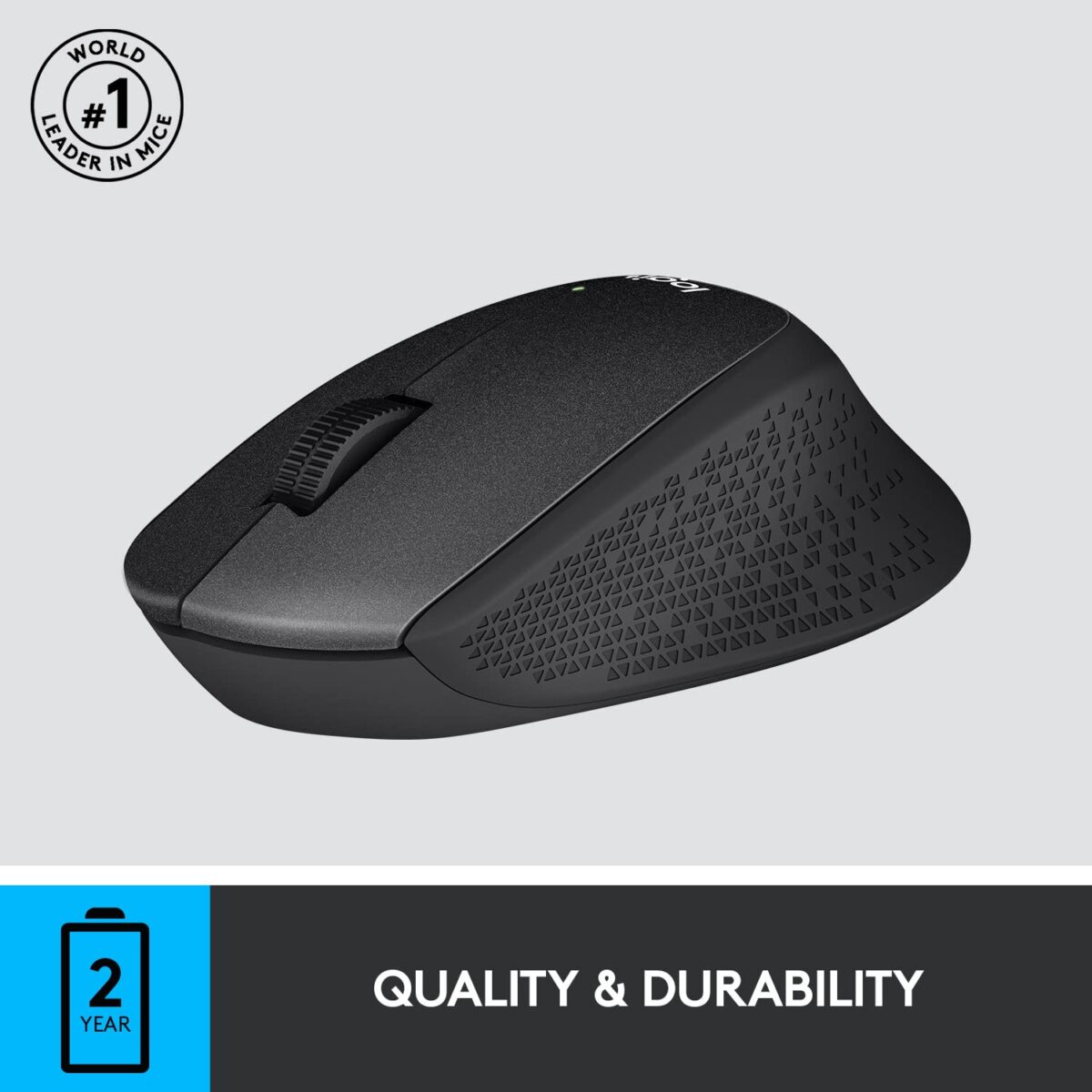 Logitech M331 Silent Plus Wireless Mouse - Black - Image 3