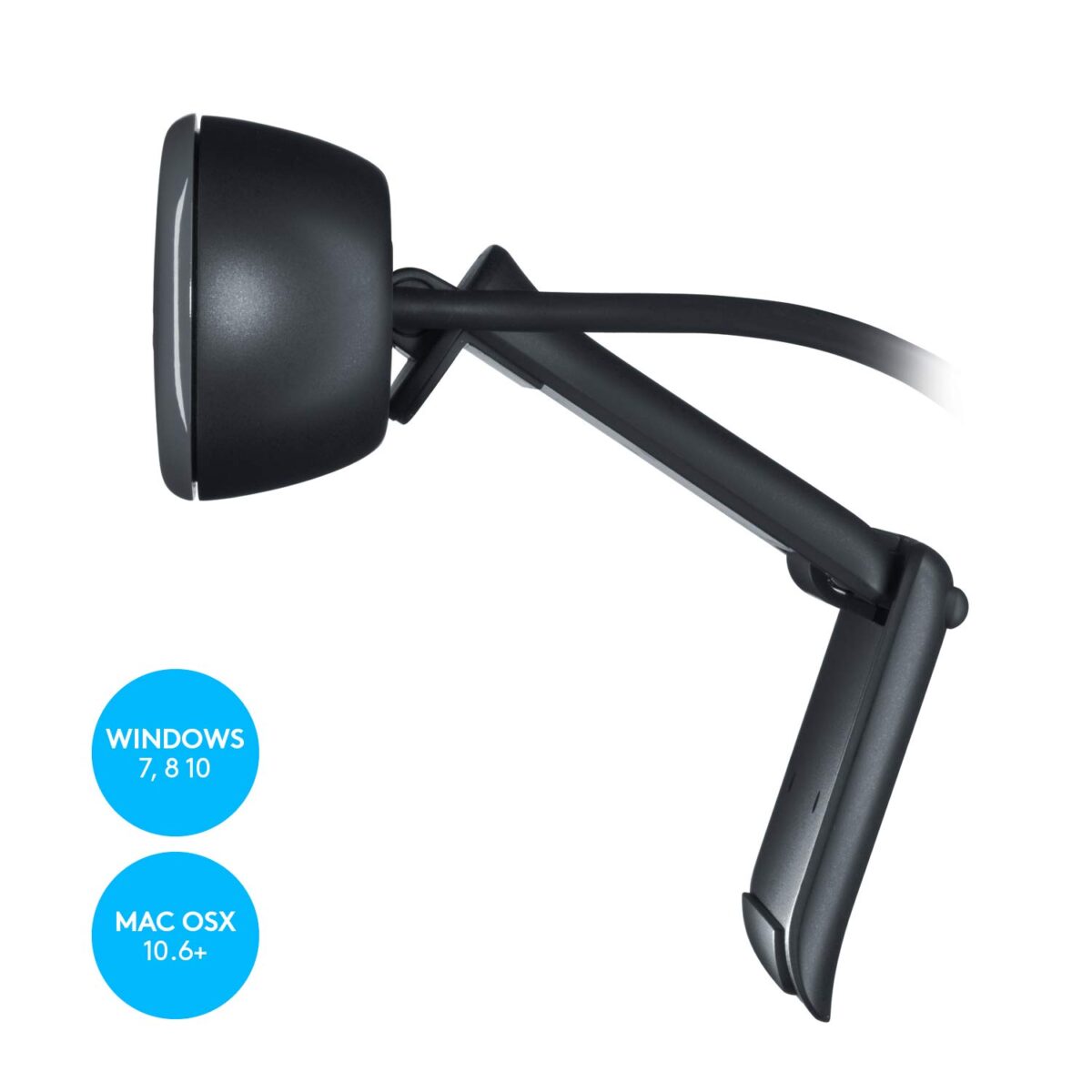Logitech C270 Digital HD Webcam , Black - Image 3