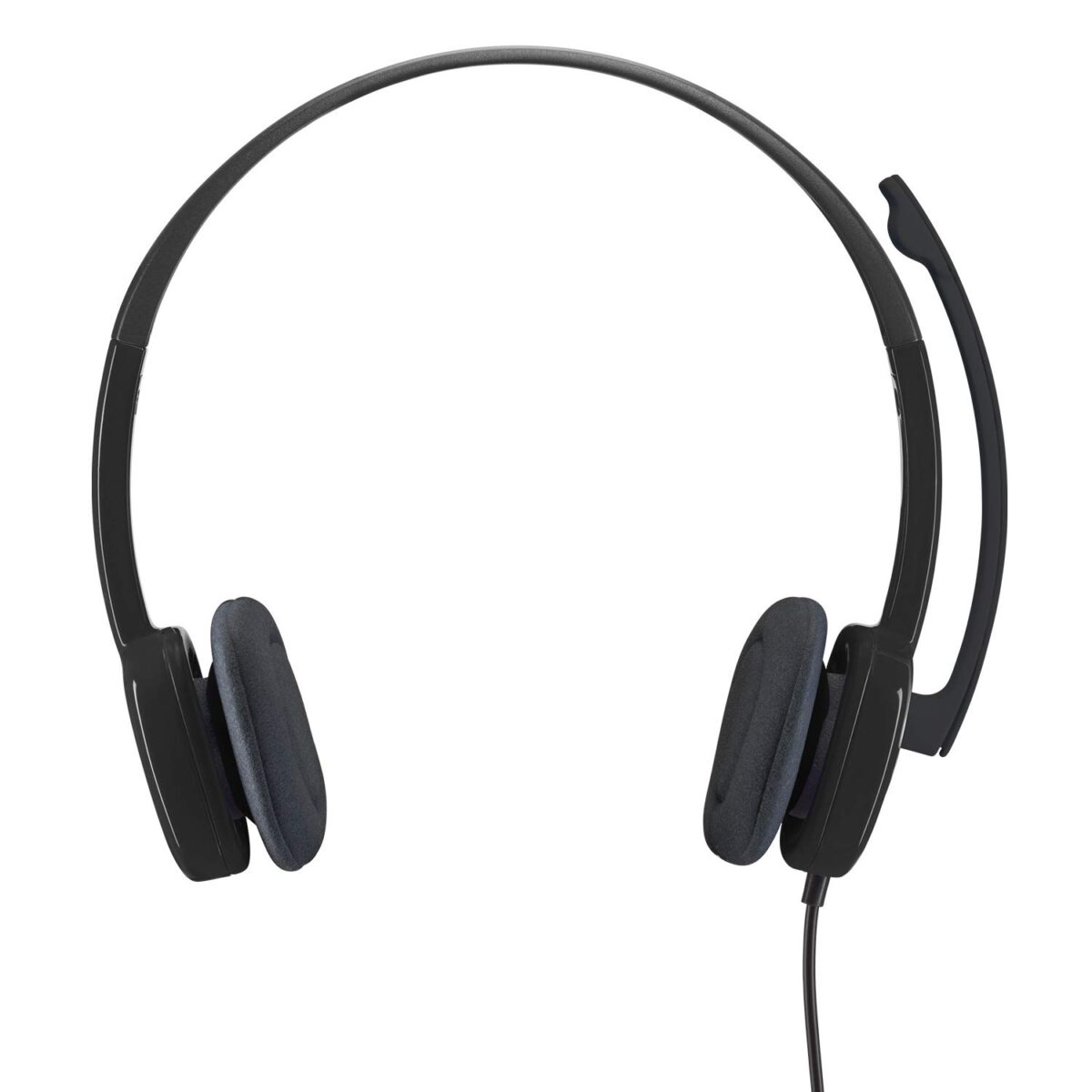 Logitech H151 Wired On Ear Headphones With Mic (Black) - Image 3