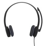 Logitech H151 Wired On Ear Headphones With Mic (Black) - Image 3