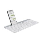 Logitech K580 Slim Multi-Device Wireless Keyboard Bluetooth/Receiver, White - Image 2