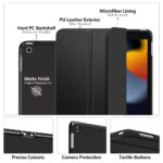 Smart Flip Case Cover for Apple iPad 9.7 inch Air 1 Air 2 5th/6th Generation, Black - Image 5