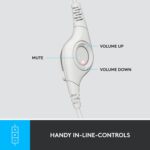 Logitech H390 Wired On Ear Headset for PC/Laptop, White - Image 3