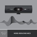 Logitech Brio 500 Full HD Webcam with Auto Light Correction, Graphite - Image 2