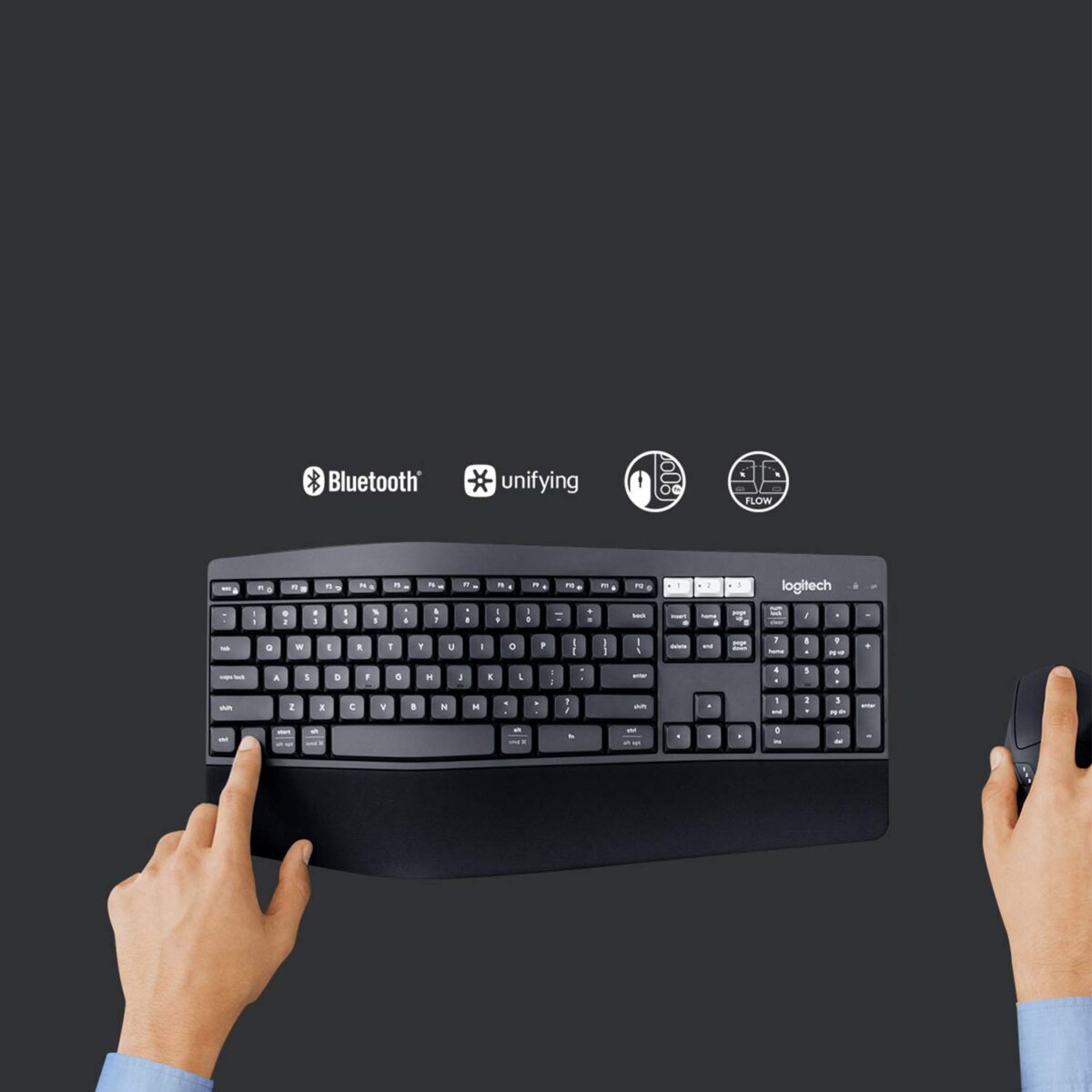 Logitech MK850 Multi-Device Wireless Keyboard and Mouse Set - Image 2