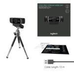Logitech C922 Pro Stream Webcam, , Black - Image 3