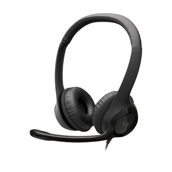 Logitech H390 Wired On Ear Headset for PC/Laptop, Black