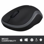 Logitech M185 Wireless USB Mouse, Grey - Image 3