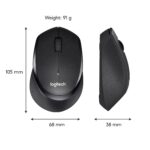 Logitech M331 Silent Plus Wireless Mouse - Black - Image 4