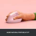Logitech Lift Vertical Ergonomic Mouse- Rose - Image 2