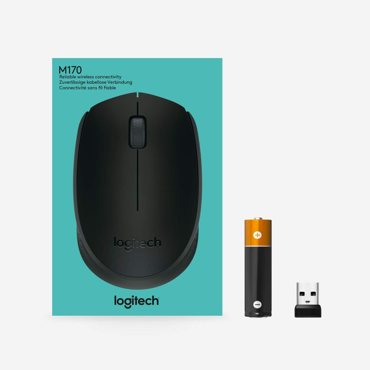 Logitech M171 Wireless Mouse- Black - Image 4